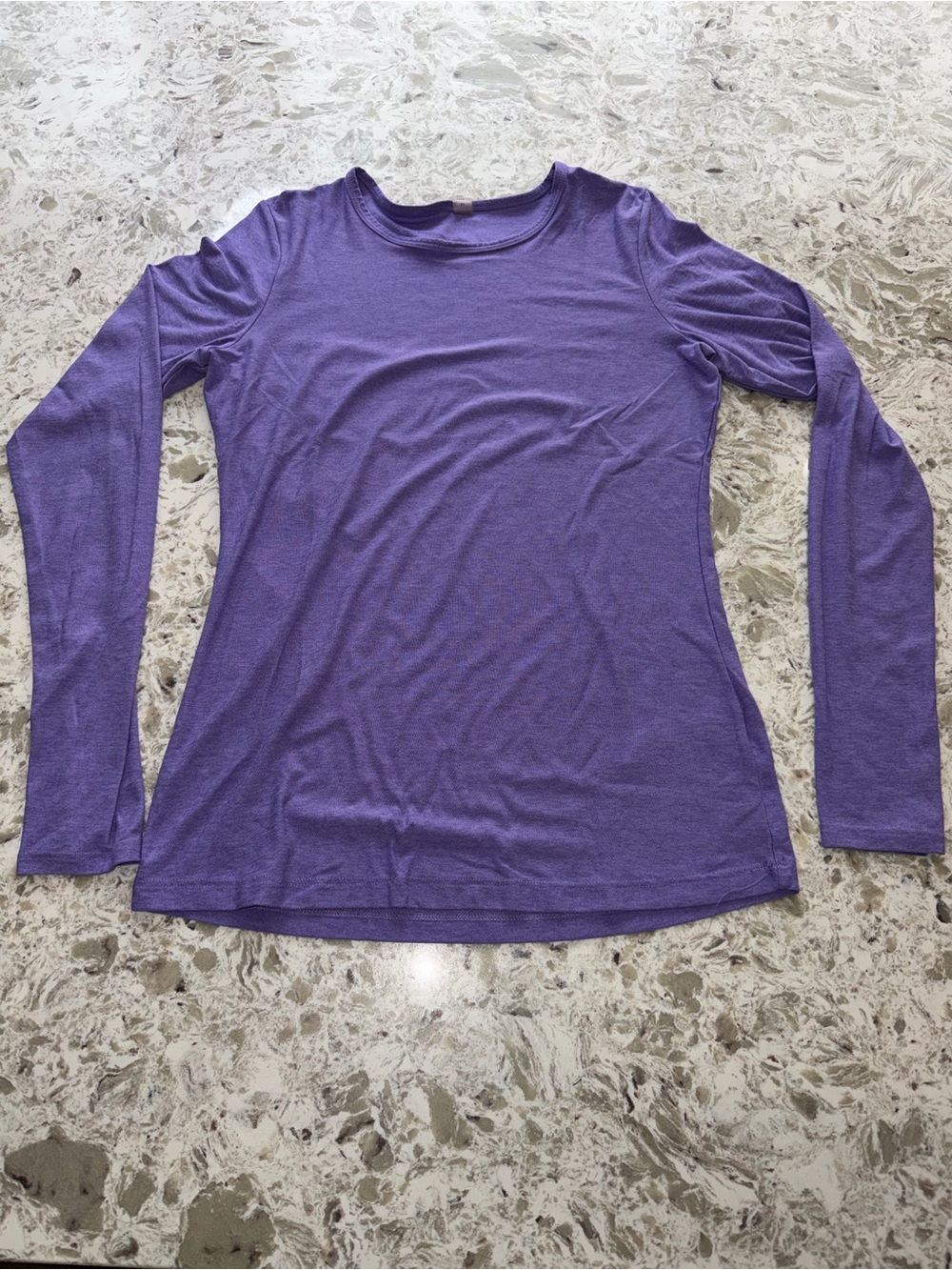 Beyond Yoga Purple Long-Sleeve Crewneck Top